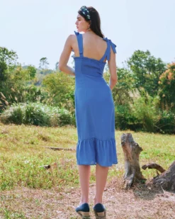 The Tie Strap Ruffle Floral Dress 21 The Tie Strap Ruffle Floral Dress -Deals Dress N Swimwear Store 0225 3018 591772