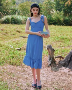 The Tie Strap Ruffle Floral Dress 20 The Tie Strap Ruffle Floral Dress -Deals Dress N Swimwear Store 0225 3026 351945