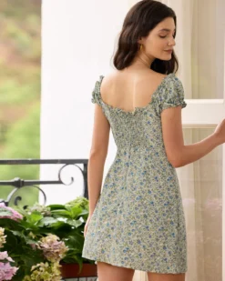 The Ruffle Edge Floral Mini Dress -Deals Dress N Swimwear Store 0421RIHOAS 1988