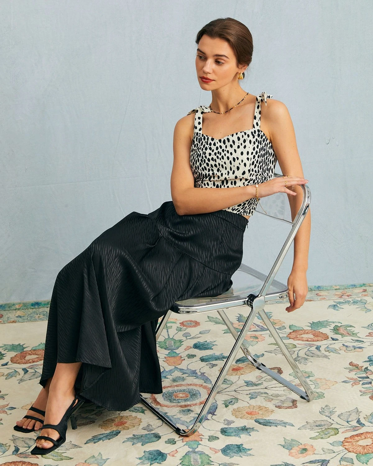 The Solid High Waisted Zip Skirt 5 The Solid High Waisted Zip Skirt - Image 5