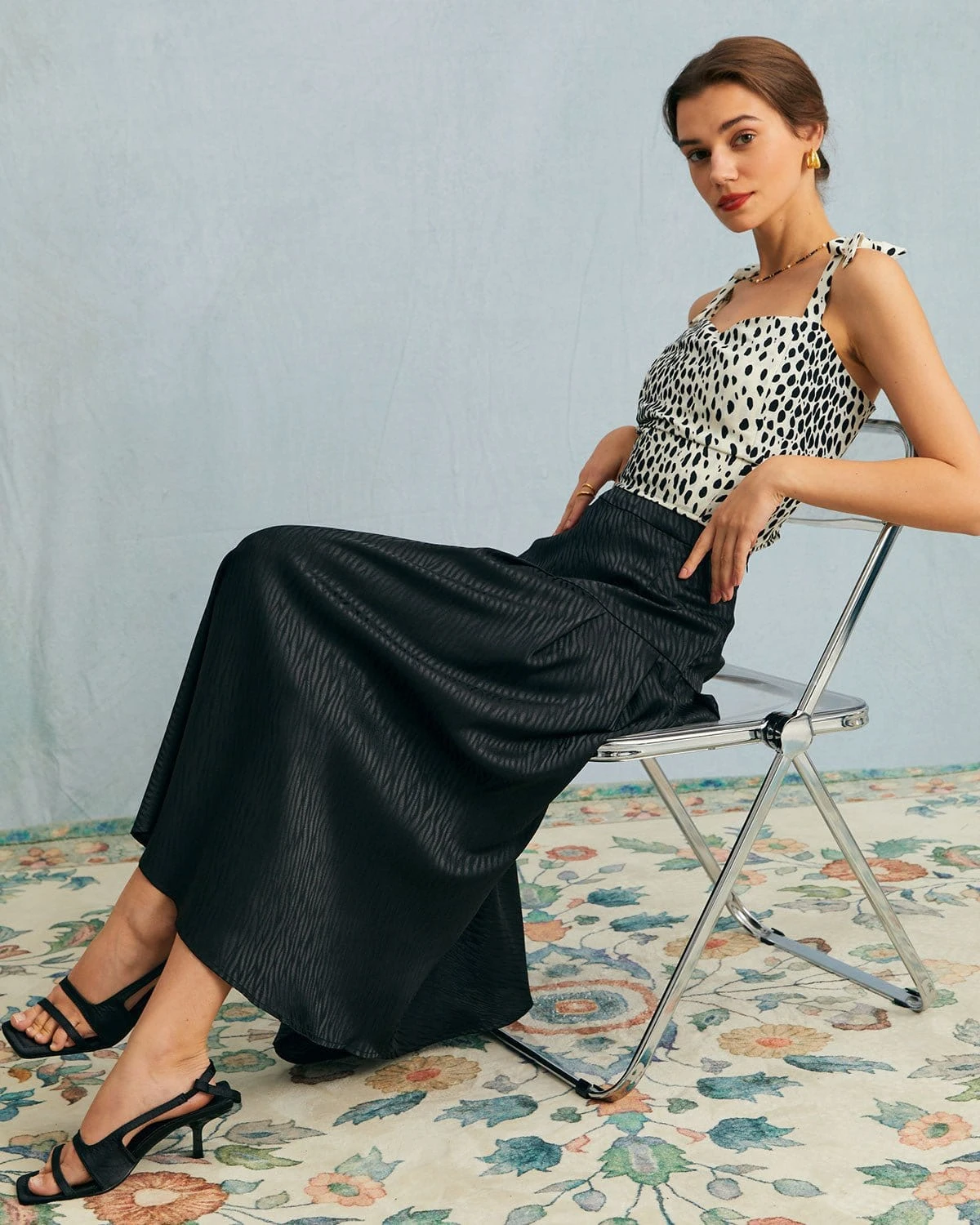 The Solid High Waisted Zip Skirt 6 The Solid High Waisted Zip Skirt - Image 6