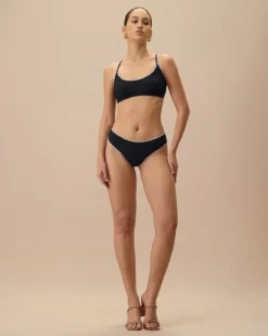 The Black Contrast Ribbed Bikini Bottom 10 The Black Contrast Ribbed Bikini Bottom -Deals Dress N Swimwear Store 0529Rihoas 447