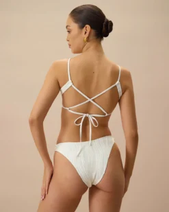 The White Water Ripple Bikini Bottom -Deals Dress N Swimwear Store 0529Rihoas 664