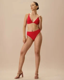 The Red Ribbed Bikini Bottom 10 The Red Ribbed Bikini Bottom -Deals Dress N Swimwear Store 0529Rihoas 682