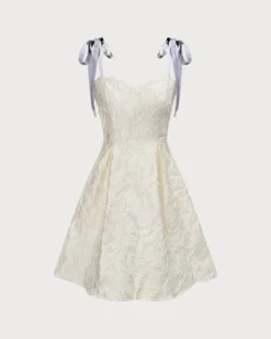 The Off White Jacquard Tie Strap Mini Dress 14 The Off White Jacquard Tie Strap Mini Dress -Deals Dress N Swimwear Store 0 02f700a8 6564 48f7 a575 1572dfb7d232