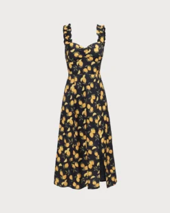 The Black Sweetheart Neck Lemon Midi Dress -Deals Dress N Swimwear Store 0 06271cfa 00a2 4ac0 869b e2abc09e3ca3