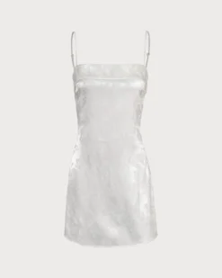 The White Jacquard Sling Mini Dress -Deals Dress N Swimwear Store 0 083ff0a9 42f0 4b33 bb27 c5325cdc1fe0