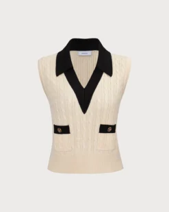 The Apricot Collared Colorblock Knit Tank Top 9 The Apricot Collared Colorblock Knit Tank Top -Deals Dress N Swimwear Store 0 0b9ebed8 d437 4c35 bd3a b8a9e965f7ea