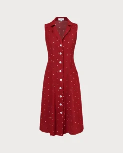 The Red V Neck Polka Dot Tie Back Midi Dress 11 The Red V Neck Polka Dot Tie Back Midi Dress -Deals Dress N Swimwear Store 0 1d5e5897 5607 4935 9a5c baac5d1c0382 985350
