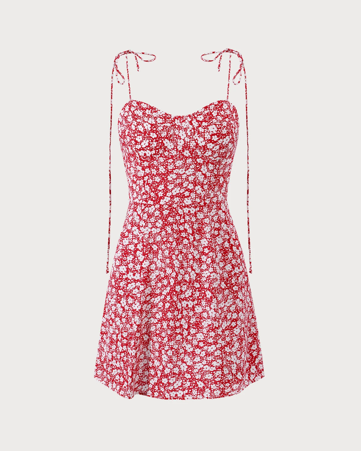 The Red Sweetheart Neck Floral Mini Dress 7 The Red Sweetheart Neck Floral Mini Dress - Image 7