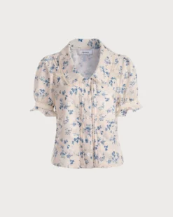 The Lace Spliced Pleated Floral Shirt 14 The Lace Spliced Pleated Floral Shirt -Deals Dress N Swimwear Store 0 3d8bec19 36b5 40d1 8828 8ad0ad69033a 985426