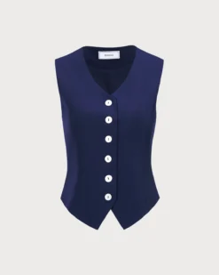 The Navy V Neck Button Up Sleeveless Vest 11 The Navy V Neck Button Up Sleeveless Vest -Deals Dress N Swimwear Store 0 3e5ed336 4e62 4b03 9956 b450917cddc9