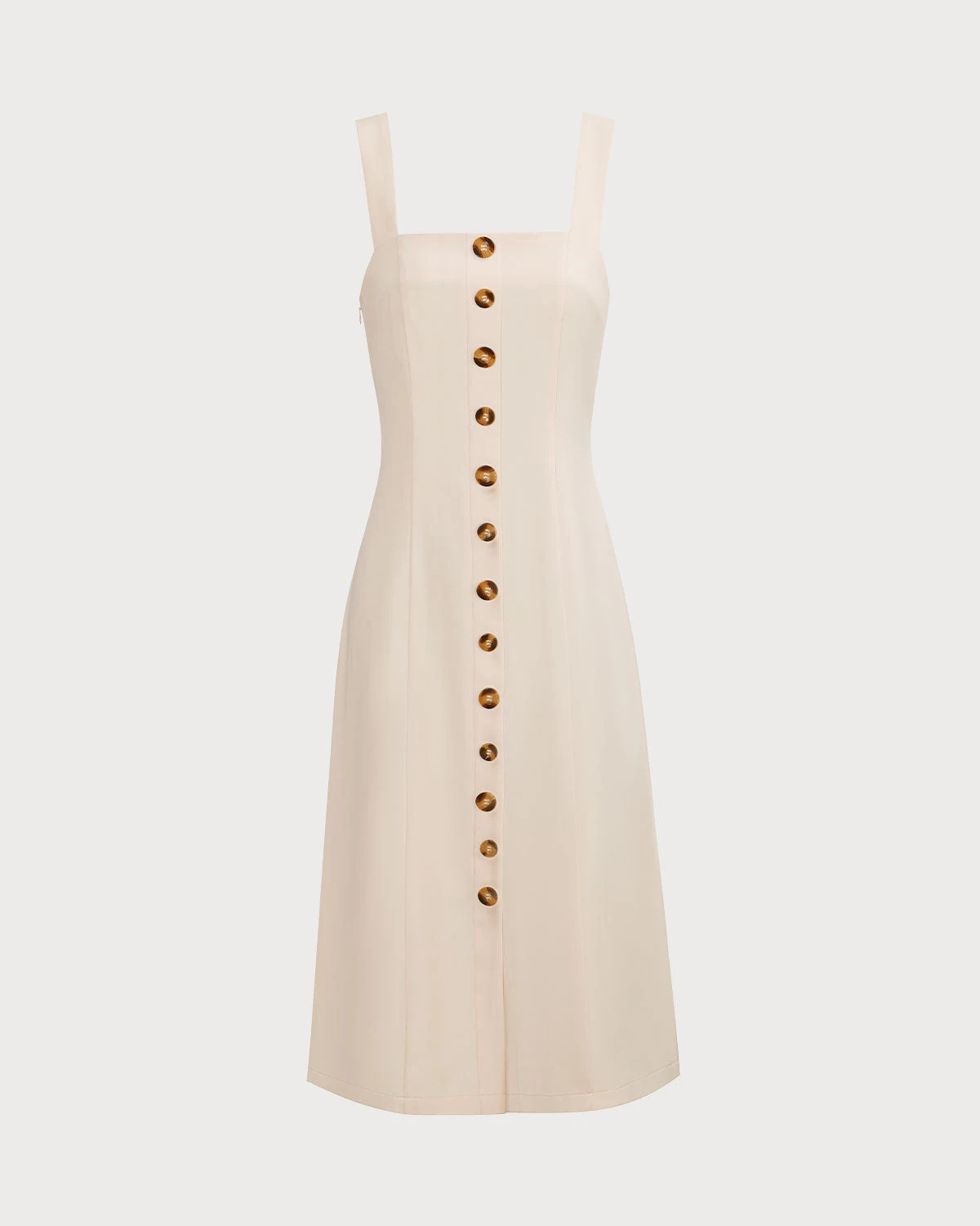 The Apricot Square Neck Button Slip Midi Dress 7 The Apricot Square Neck Button Slip Midi Dress - Image 7
