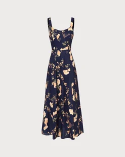 The Navy Sweetheart Neck Floral Maxi Dress -Deals Dress N Swimwear Store 0 4a01ccf2 52cb 4369 94eb 28c1ca87e344 451764