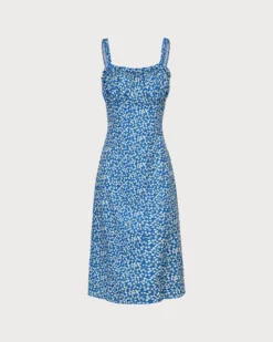 The Blue Floral Frill Trim Midi Dress 10 The Blue Floral Frill Trim Midi Dress -Deals Dress N Swimwear Store 0 728d676d c609 42ed aefc 2e42e19714ff