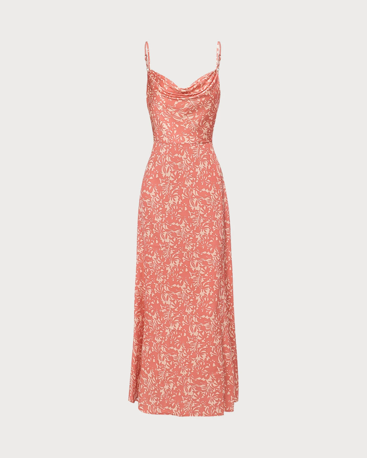 The Light Orange Cowl Neck Floral Maxi Dress 7 The Light Orange Cowl Neck Floral Maxi Dress - Image 7