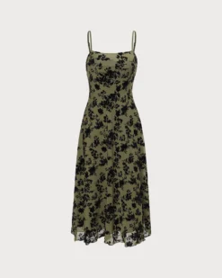 The Green Floral Burnout A-Line Slip Midi Dress -Deals Dress N Swimwear Store 0 cfeccf3b 405d 4eb1 8d3a 88f200a07abb