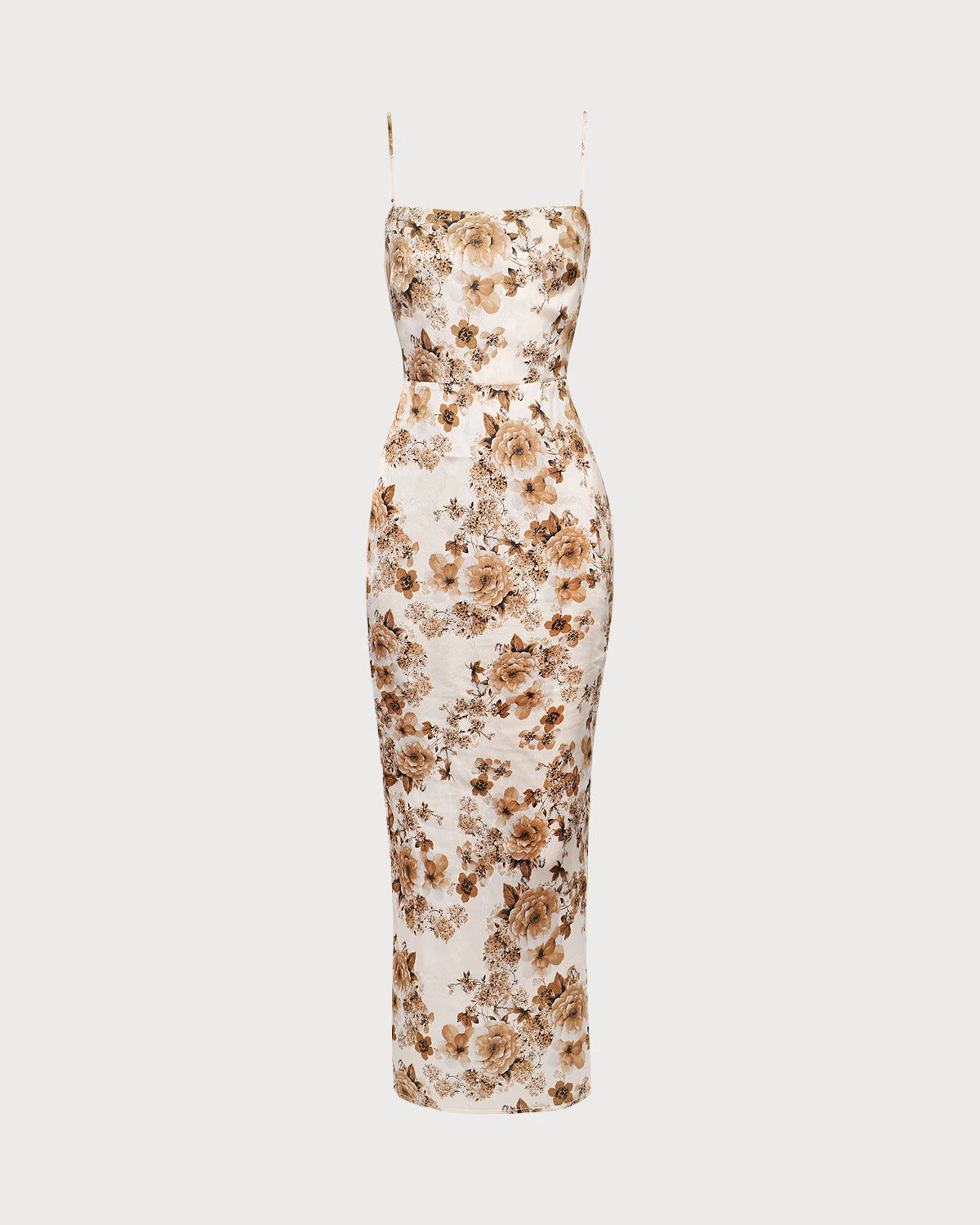 The Apricot Floral Slit Maxi Dress 1 The Apricot Floral Slit Maxi Dress