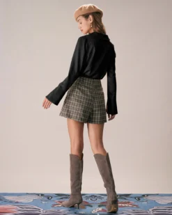 The Black Lapel Button Up Flare Sleeve Shirt -Deals Dress N Swimwear Store 1115RIHOAS 1966