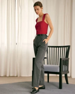 The Red Square Neck Jacquard Tank Top 8 The Red Square Neck Jacquard Tank Top -Deals Dress N Swimwear Store 1218RIHOAS 732 3963eeee 11e8 463c bef0 59d8e5addd30