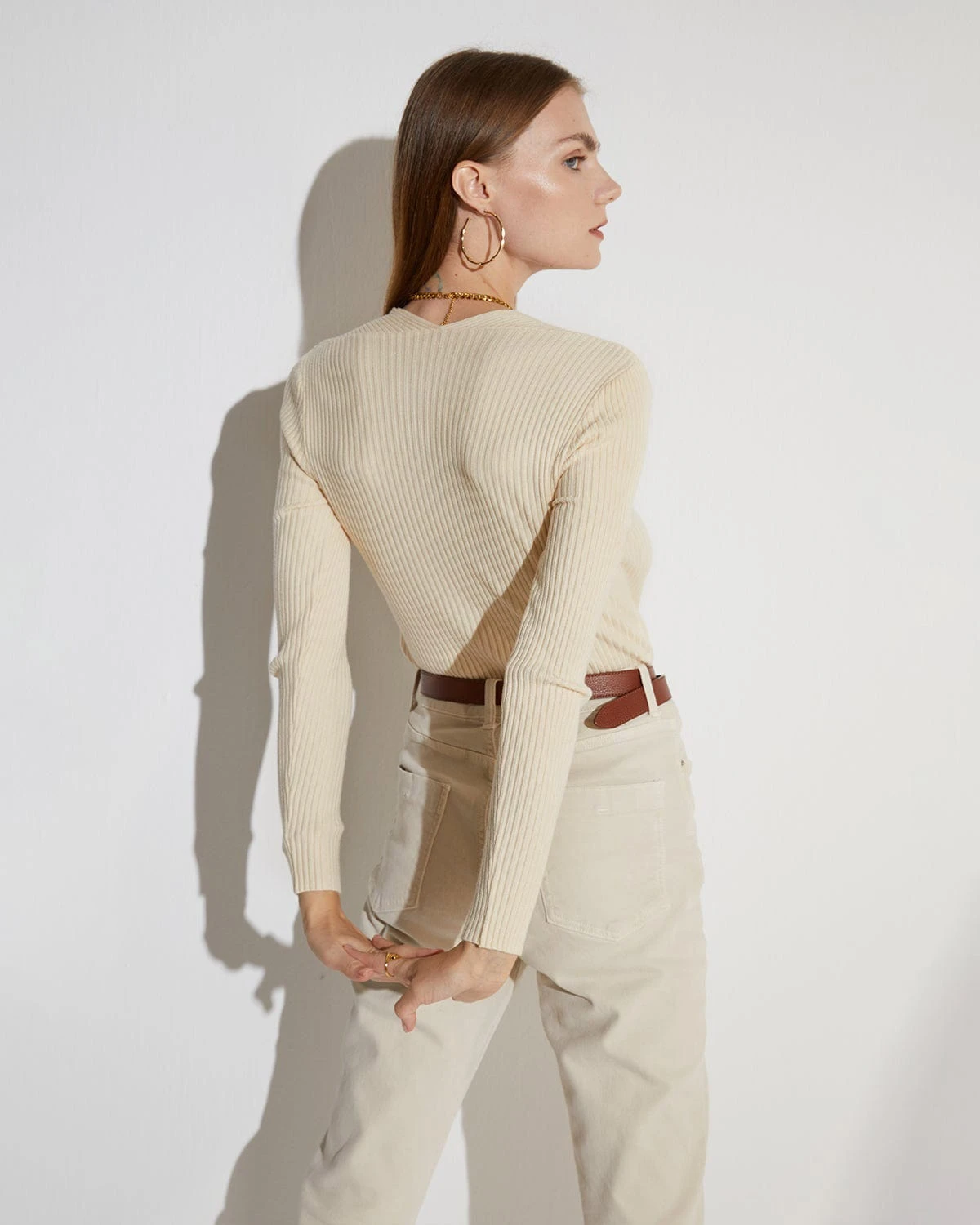 The Ribbed Front Cutout Knitwear 11 The Ribbed Front Cutout Knitwear - Image 11