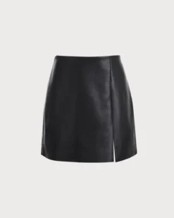The Side Slit PU Leather A-line Mini Skirt 13 The Side Slit PU Leather A-line Mini Skirt -Deals Dress N Swimwear Store 1772a113aeb3f9e55989031723817e18