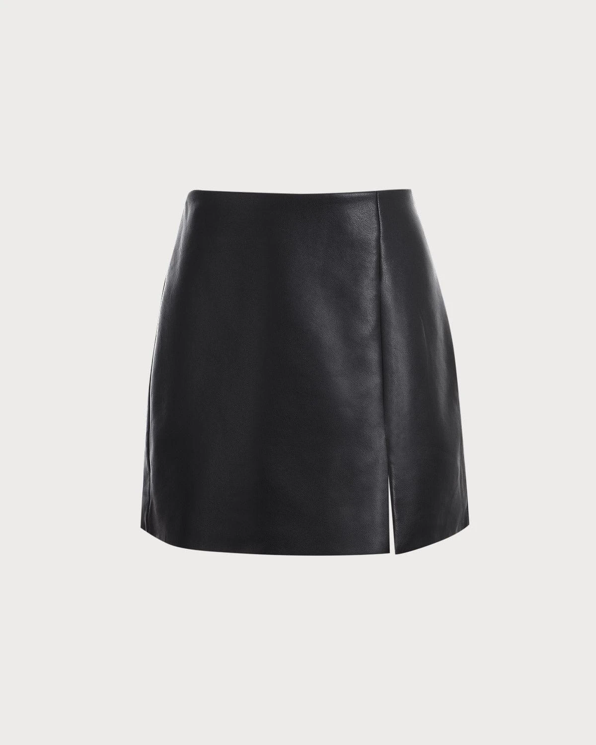 The Side Slit PU Leather A-line Mini Skirt 7 The Side Slit PU Leather A-line Mini Skirt - Image 7