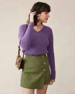 The Button Detailed A-line Skirt 8 The Button Detailed A-line Skirt -Deals Dress N Swimwear Store 18ecac8d8c437026b39f3c29ee04f3c4