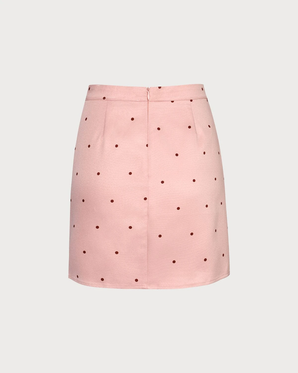The Pink Polka Dot Button Slit Mini Skirt 7 The Pink Polka Dot Button Slit Mini Skirt - Image 7