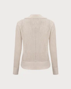 The Apricot V Neck Pointelle Ribbed Sweater -Deals Dress N Swimwear Store 1 1 c40567eb abe8 4796 a078 9cc0db25ae95