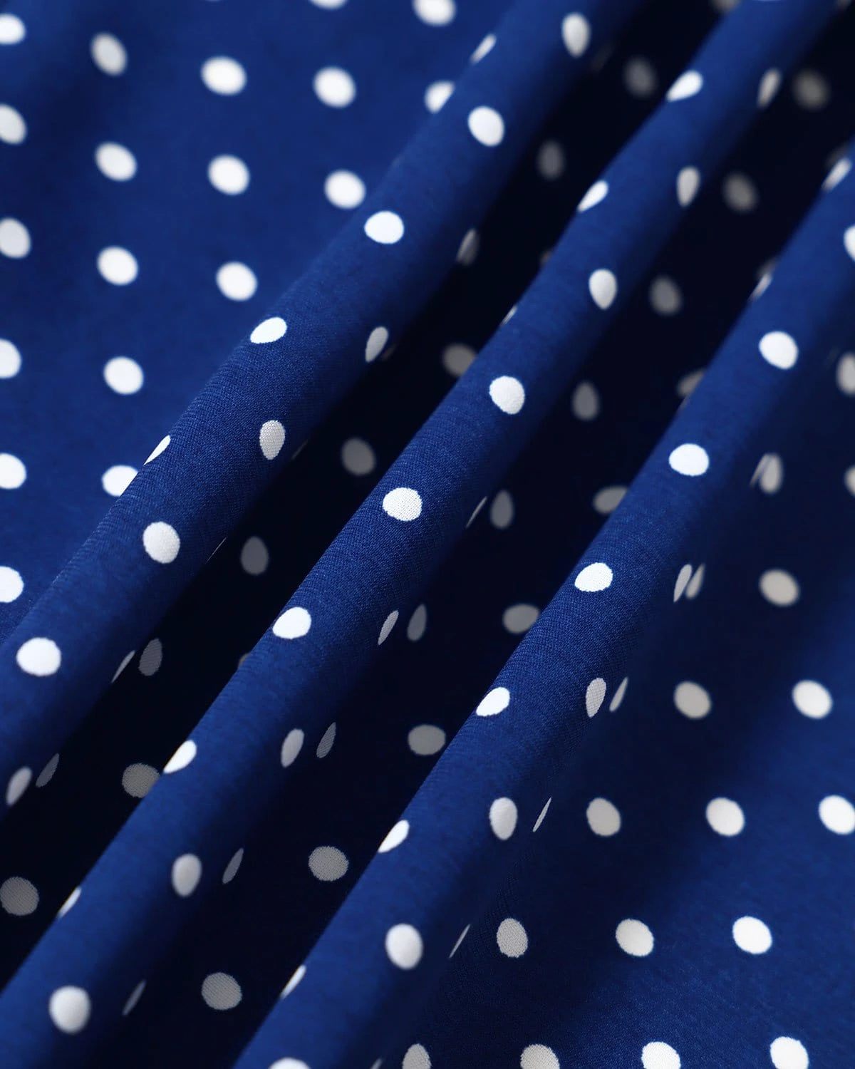 The Blue V Neck Polka Dot Wrap Midi Dress 8 The Blue V Neck Polka Dot Wrap Midi Dress - Image 8
