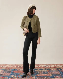 The Vintage Solid Tweed Coat 9 The Vintage Solid Tweed Coat -Deals Dress N Swimwear Store 1 4