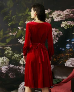 The Pearl Button Red Velvet Dress 8 The Pearl Button Red Velvet Dress -Deals Dress N Swimwear Store 20651 1 3 26518eb0 5cd7 4245 83a3 e3a74127b05e