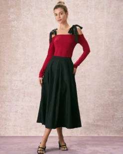 The Tie Strap Off-the-shoulder Tee 10 The Tie Strap Off-the-shoulder Tee -Deals Dress N Swimwear Store 240114 Rihoas 31