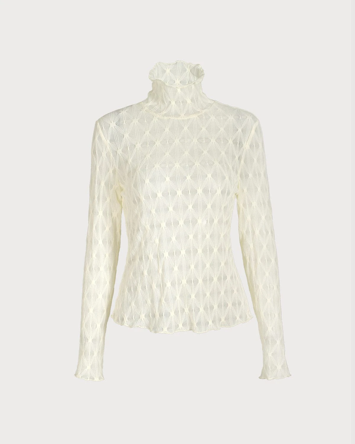 The Solid Sheer Mesh Long Sleeve Tee 6 The Solid Sheer Mesh Long Sleeve Tee - Image 6