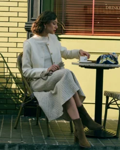 The Solid Cropped Tweed Jacket -Deals Dress N Swimwear Store 4912b20e782c180029dfeed531535f0e