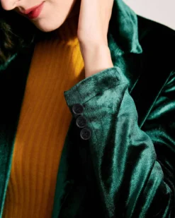 The Casual One Button Green Velvet Blazer 10 The Casual One Button Green Velvet Blazer -Deals Dress N Swimwear Store 5 61766c23 a905 4dd1 a4f2 0e6db59fef31