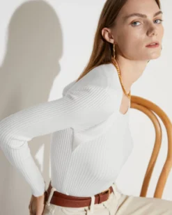 The Ribbed Front Cutout Knitwear 29 The Ribbed Front Cutout Knitwear -Deals Dress N Swimwear Store 9 25rihoaslookbook12318 977471