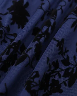 The Navy Floral Flocked Mesh Slip Maxi Dress -Deals Dress N Swimwear Store IMG 2493