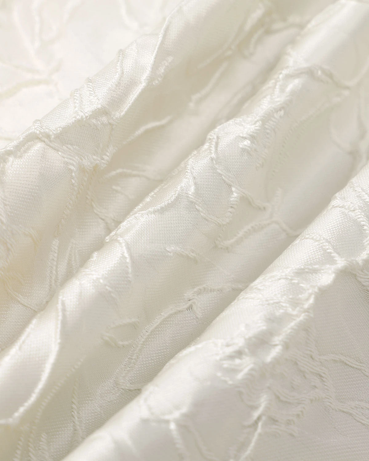 The Off White Jacquard Tie Strap Mini Dress 8 The Off White Jacquard Tie Strap Mini Dress - Image 8