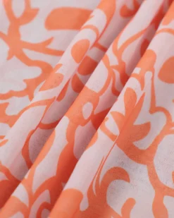 The Orange V Neck Floral Ruffle Maxi Dress -Deals Dress N Swimwear Store IMG 3202