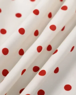 The Beige V Neck Polka Dot Button Midi Dress -Deals Dress N Swimwear Store IMG 3279