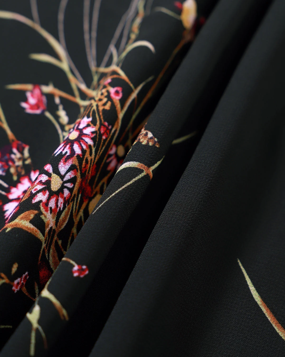 The Black One-Shoulder Floral Slit Maxi Dress 7 The Black One-Shoulder Floral Slit Maxi Dress - Image 7