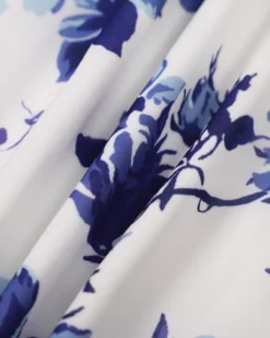 The Blue Floral Tie Strap Mini Dress -Deals Dress N Swimwear Store IMG 4211