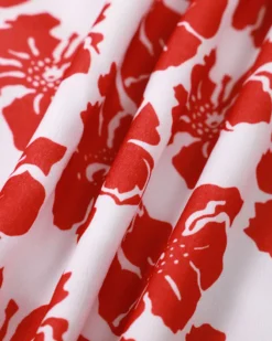 The Red Square Neck Floral Ruched Midi Dress 15 The Red Square Neck Floral Ruched Midi Dress -Deals Dress N Swimwear Store IMG 5198