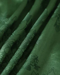 The Green Cowl Neck Jacquard Satin Maxi Dress -Deals Dress N Swimwear Store IMG 6635 825605