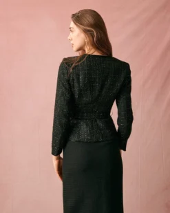 The V Neck Single-breasted Belted Jacket -Deals Dress N Swimwear Store RIHOAS0142