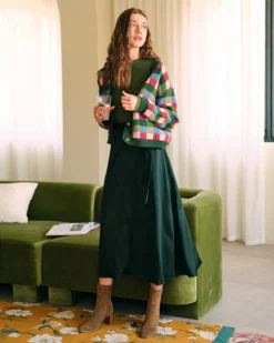 The Tie Waist High Waisted Satin Midi Skirt -Deals Dress N Swimwear Store RIHOAS0957 86633e71 6059 43c1 8231 3e62111e4e91