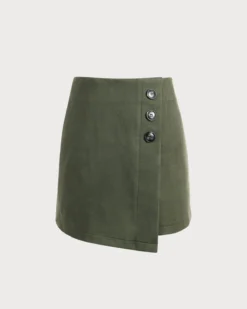 The High Waisted Asymmetrical A-line Mini Skirt 11 The High Waisted Asymmetrical A-line Mini Skirt -Deals Dress N Swimwear Store RW34087