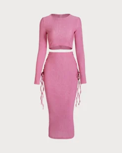 The Textured Crop Knit Top -Deals Dress N Swimwear Store b 15c83300 d872 4bdc 91fe f77c180651de